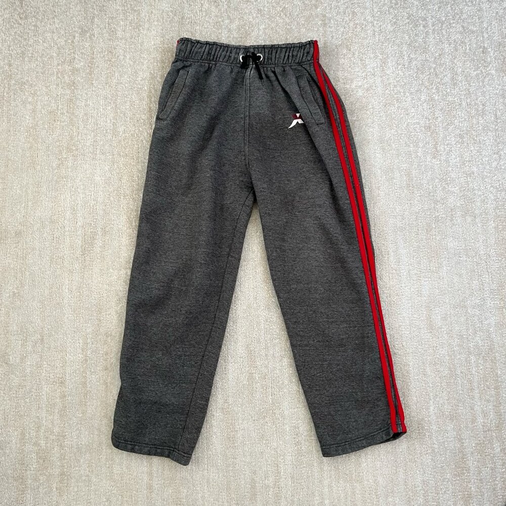 3 for $6 Skyline Gray Red Stripe Sweatpants L